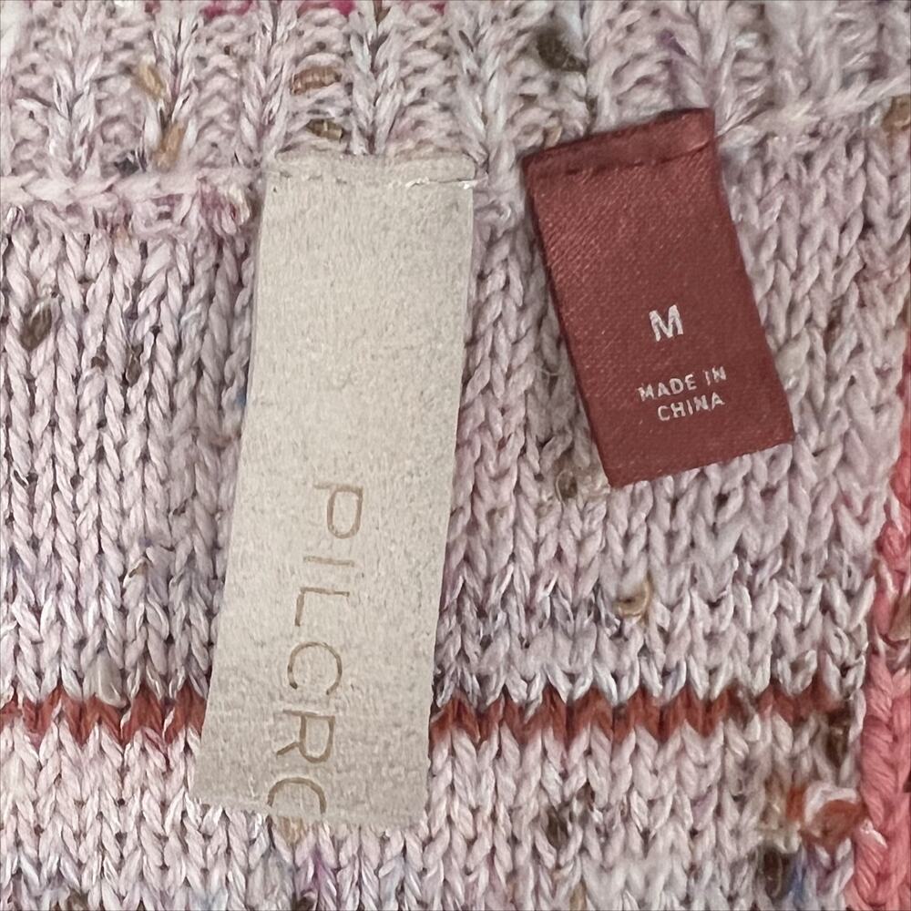 Anthropologie Pilcro Paipo Knit Sweater Tank in Pink Patchwork Size Medium - Picture 5 of 8